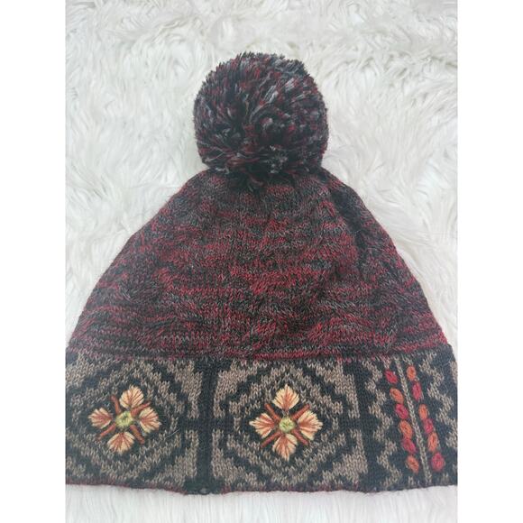 Peruvian Link Alpaca Blend Knit Fleece Lined Beanie Hat OS Made In Peru - Picture 7 of 14
